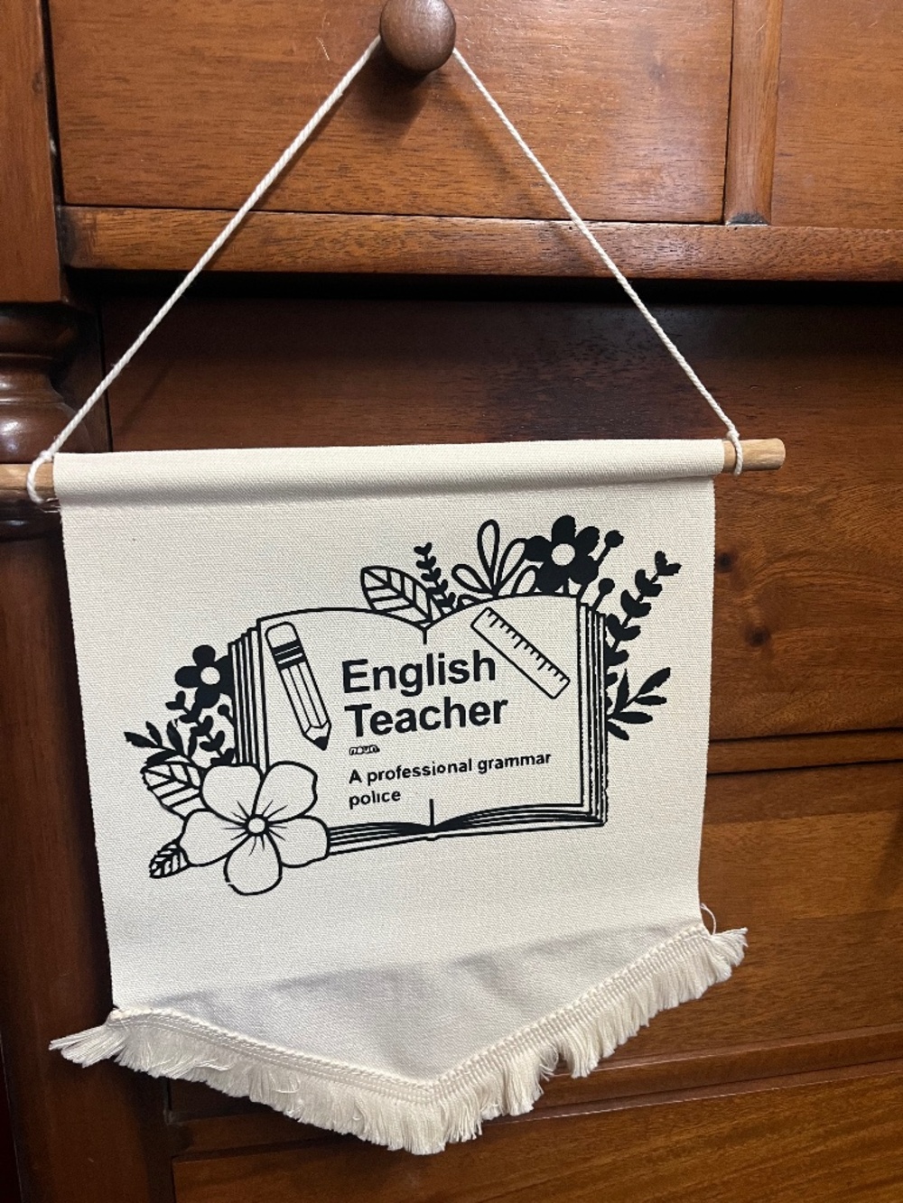 English Teacher Wall Banner Hanger